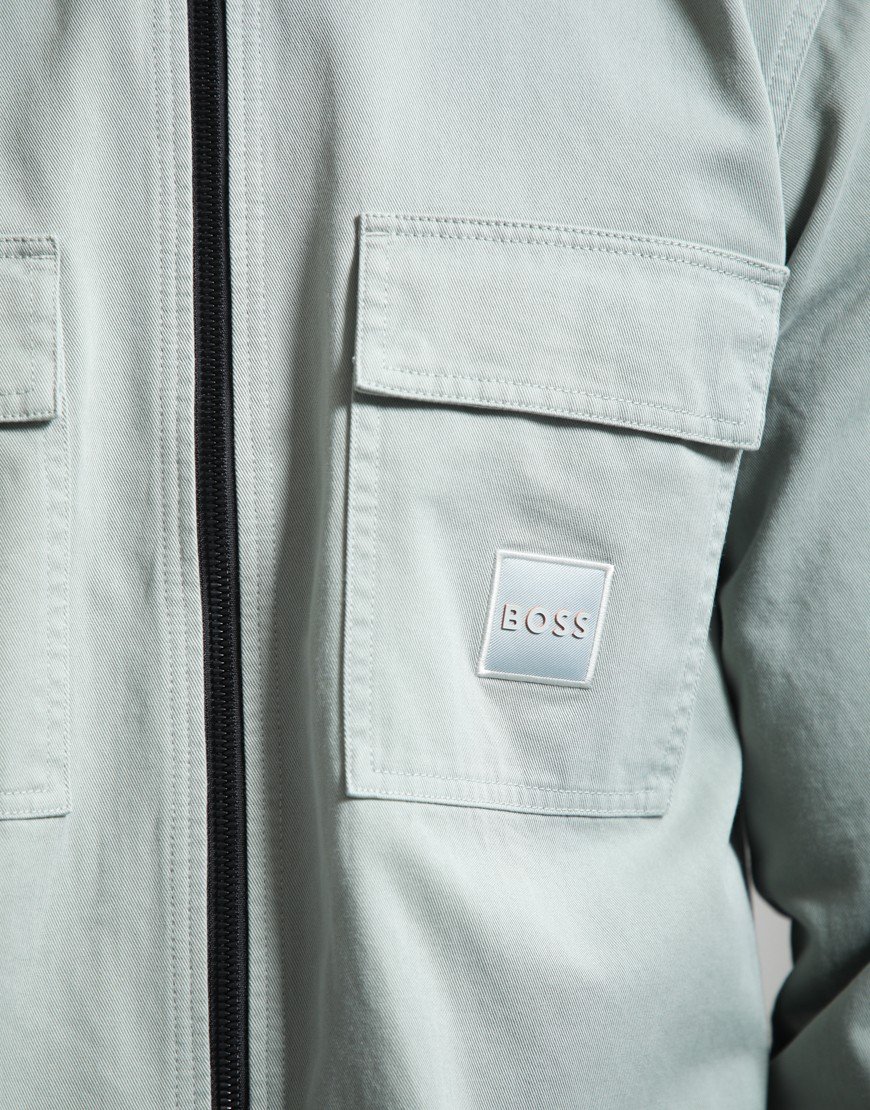 BOSS Lovel-zip 15 Overshirt Open Green