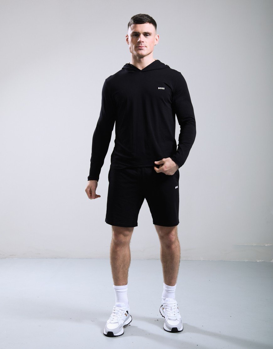 BOSS Mix And Match Hooded T-Shirt Black