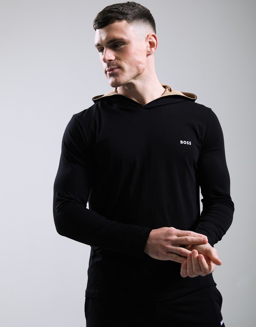 BOSS Mix And Match Hooded T-Shirt Black
