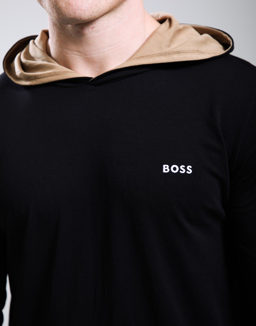 BOSS Mix And Match Hooded T-Shirt Black