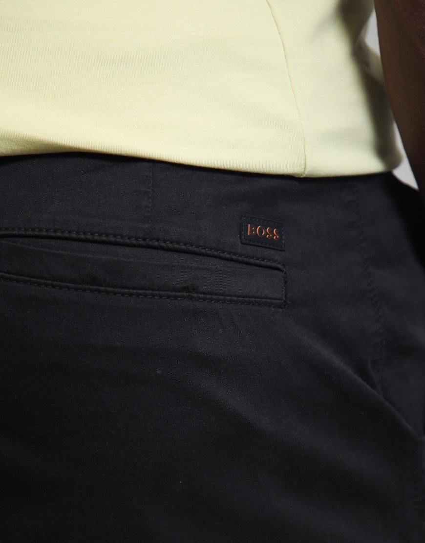 BOSS Chino-Slim-Shorts Black