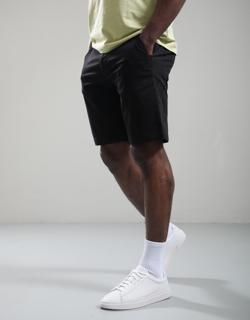 BOSS Chino-Slim-Shorts Black