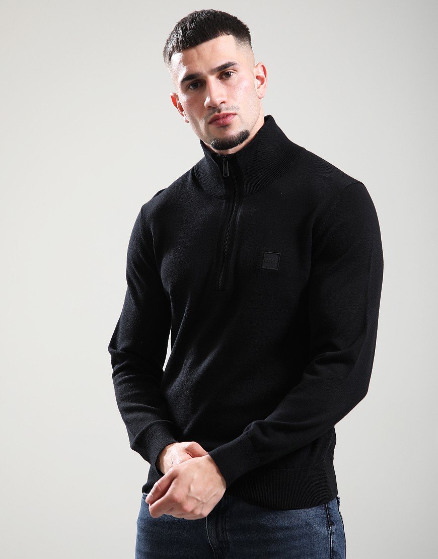 BOSS Kanobix_S Quarter Zip Black