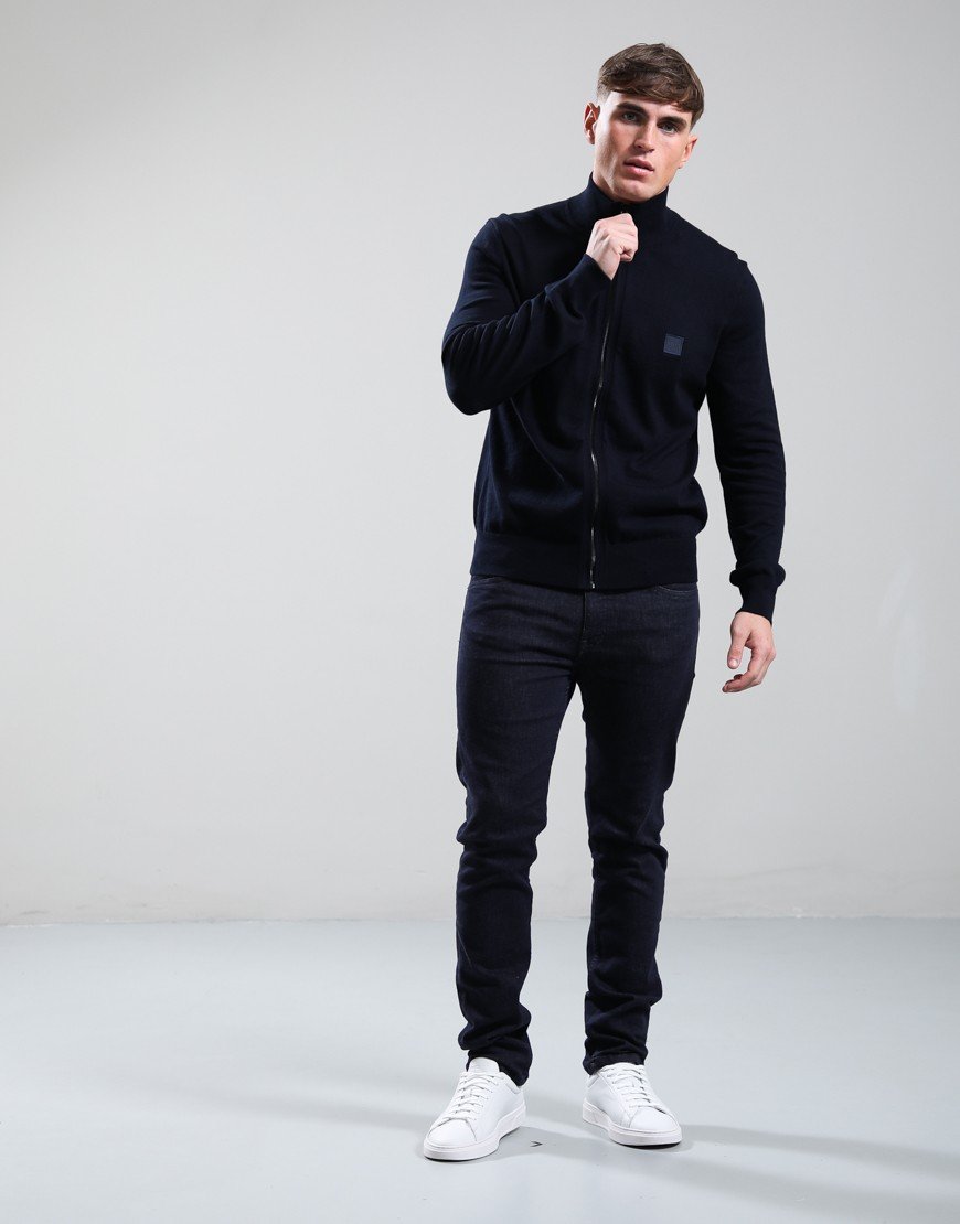 BOSS Kanozip_S Knit Dark Blue