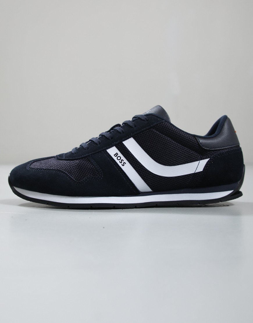 BOSS Levon Runn MEMI Trainers Dark Blue