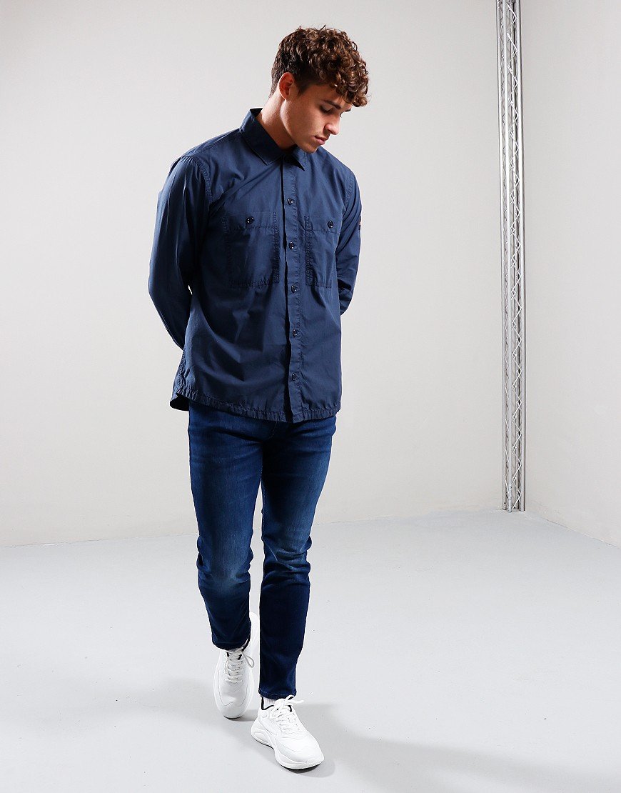 BOSS Locky_2_M Overshirt Dark Blue