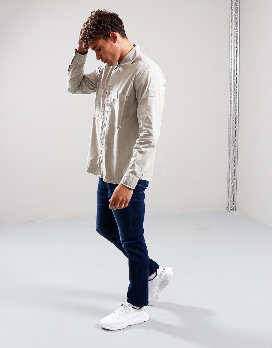 BOSS Locky_2_M Overshirt Light Beige