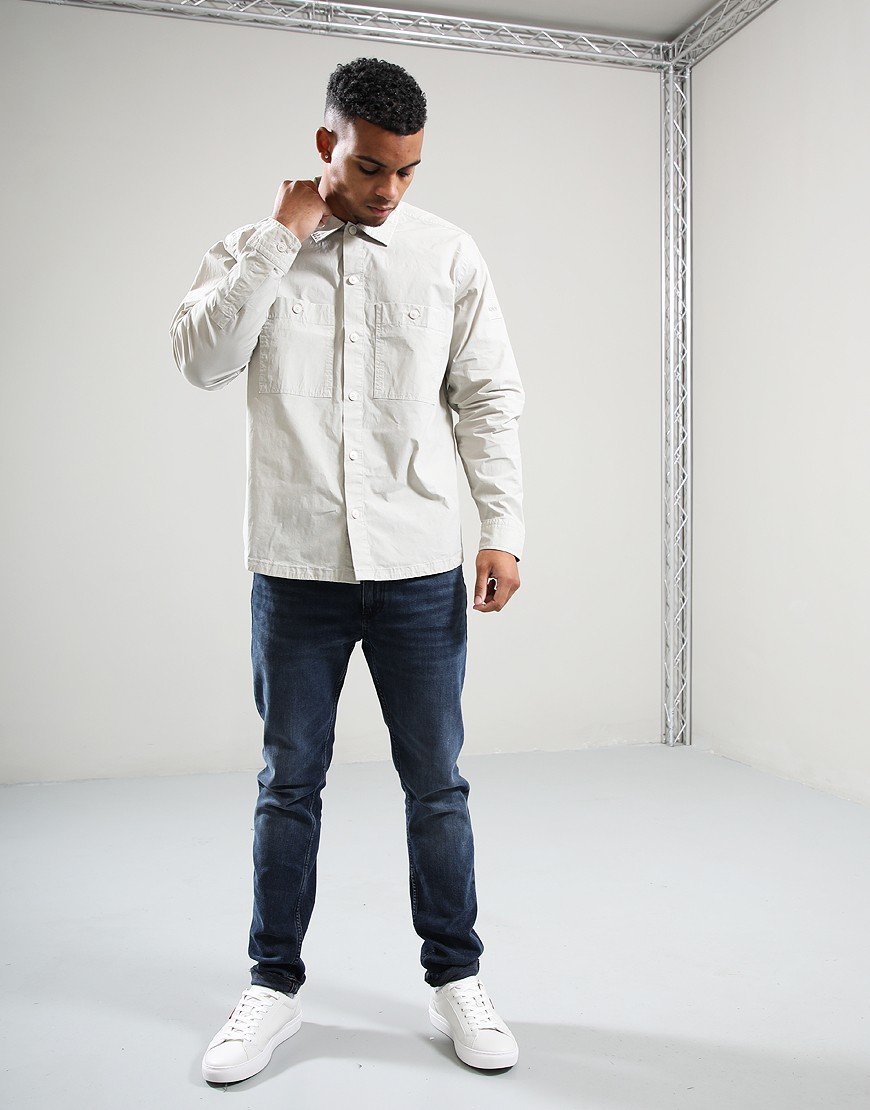 BOSS Locky_2_M Overshirt Light Beige BOSS Locky_2_M Overshirt Light Beige