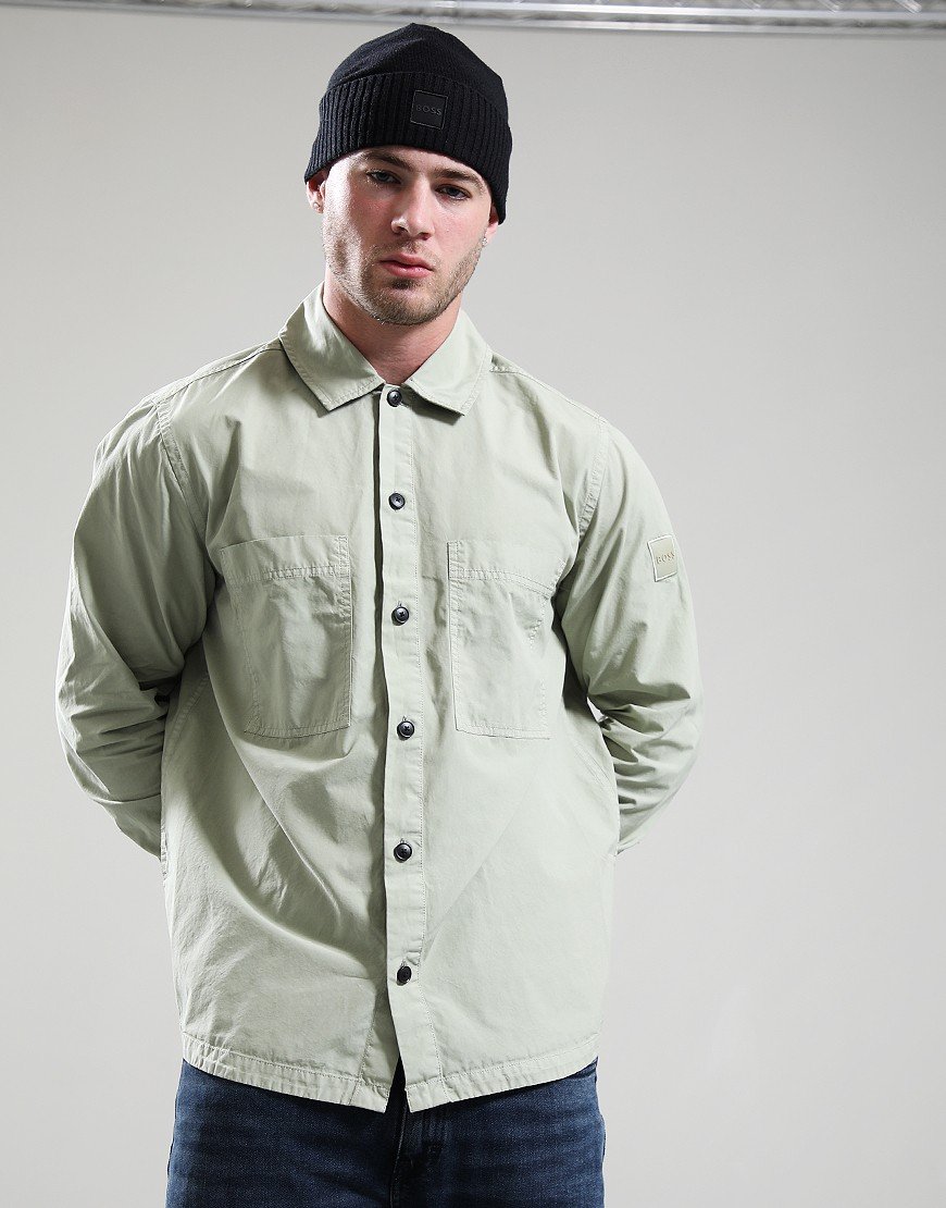 BOSS Locky_2_M Overshirt Open Green