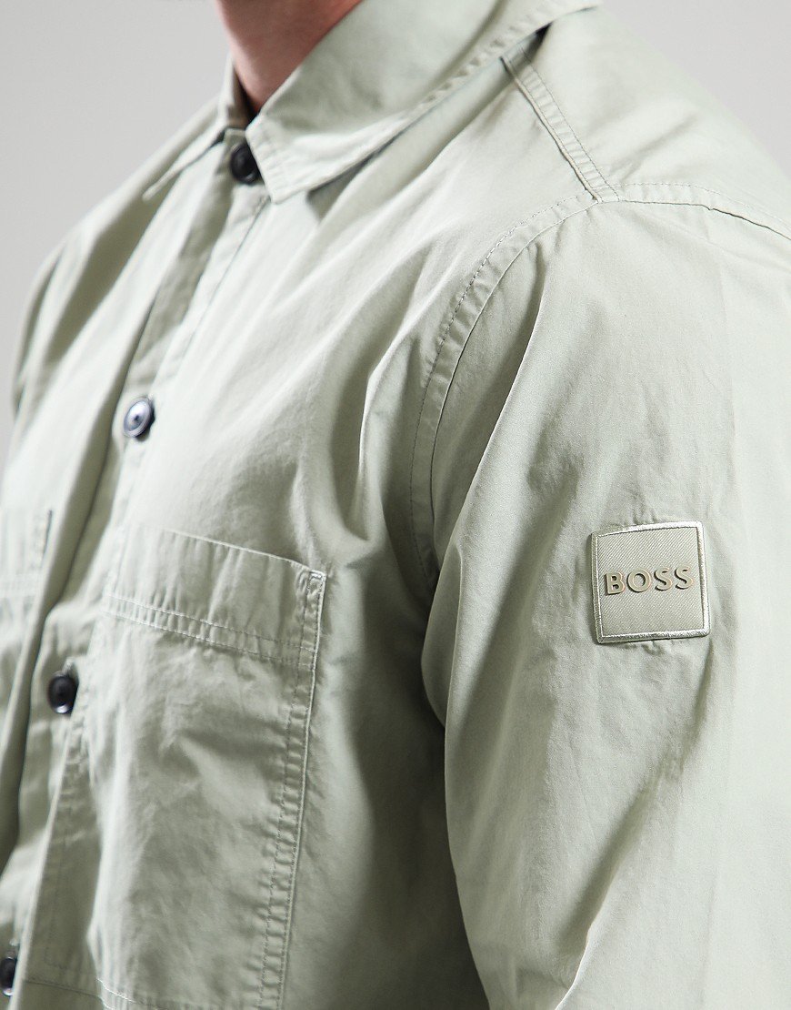 BOSS Locky_2_M Overshirt Open Green BOSS Locky_2_M Overshirt Open Green