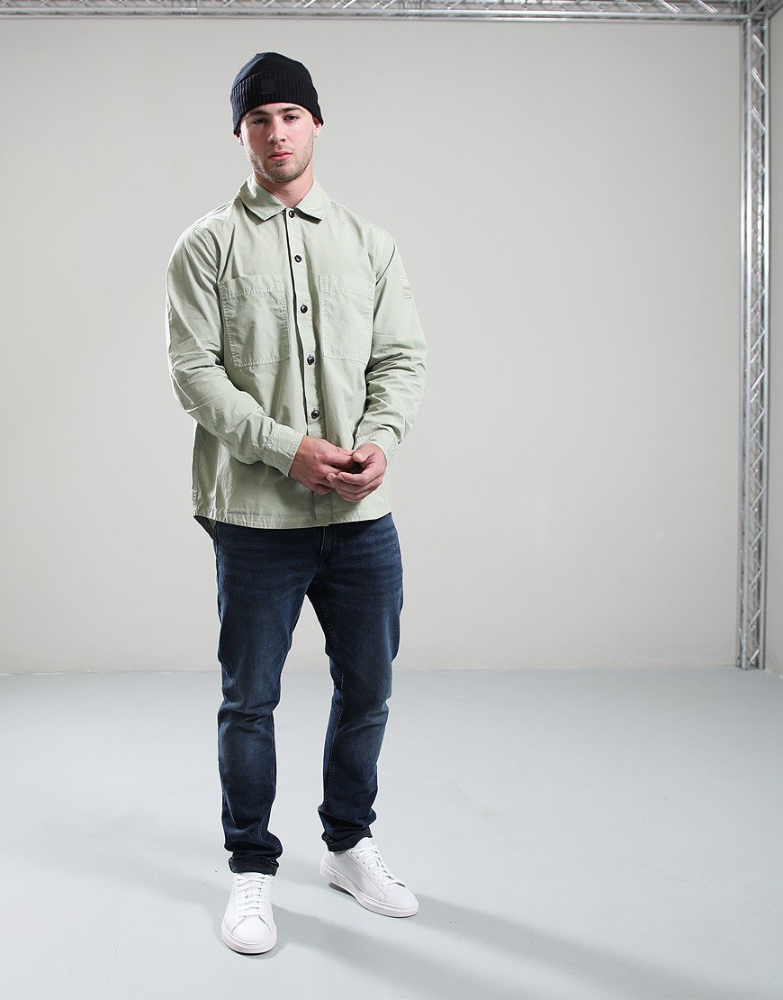 BOSS Locky_2_M Overshirt Open Green BOSS Locky_2_M Overshirt Open Green