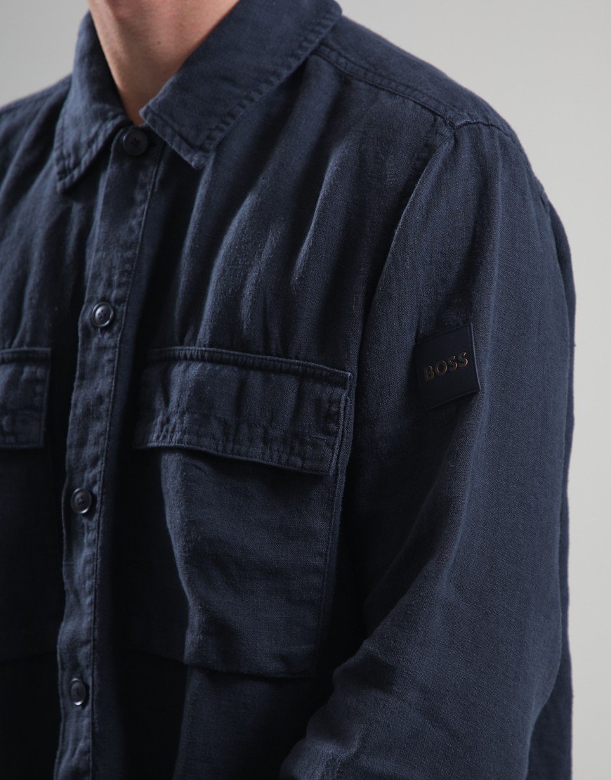 BOSS Locky_3_M Shirt Dark Blue