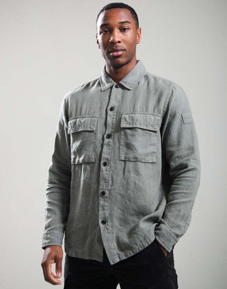 BOSS Locky__M Overshirt Open Grey