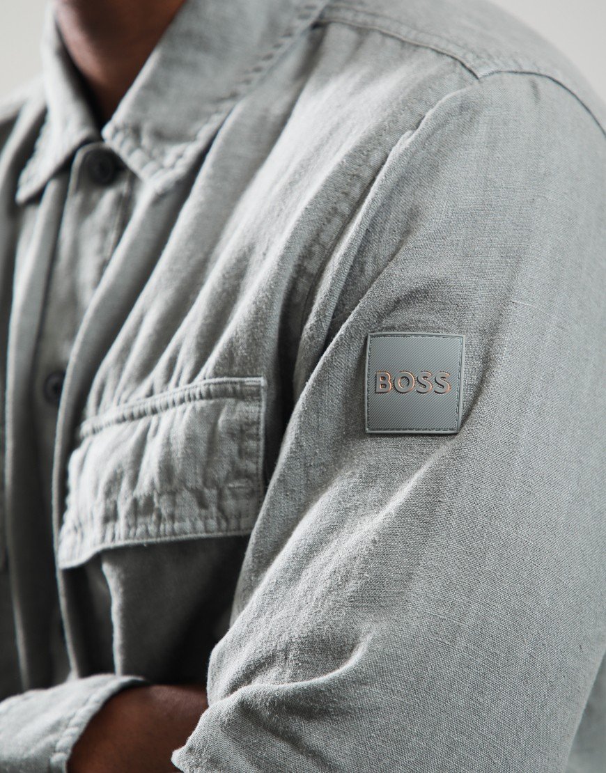 BOSS Locky__M Overshirt Open Grey