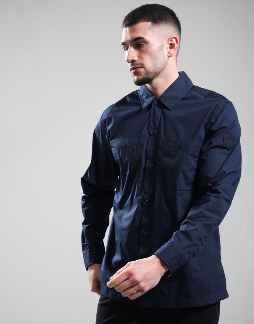 BOSS Lockyo_M Overshirt Dark Blue
