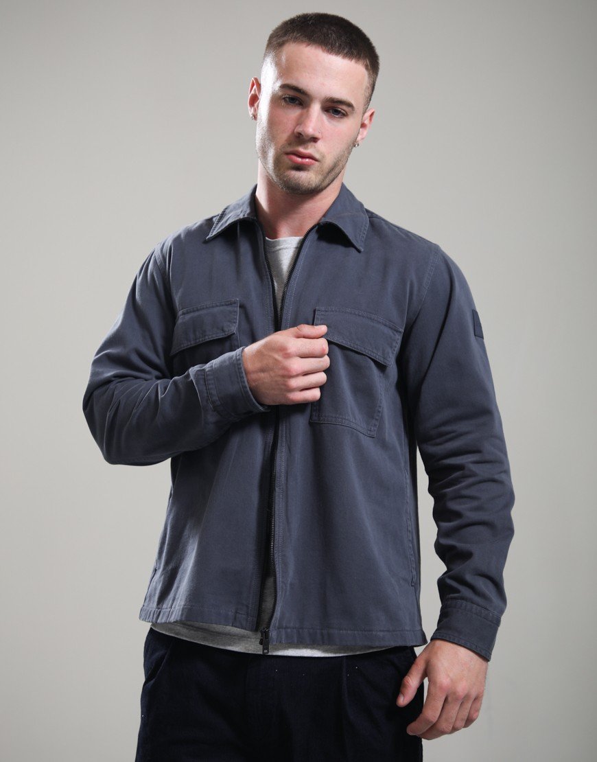 BOSS Lorum_1_M Overshirt Dark Blue
