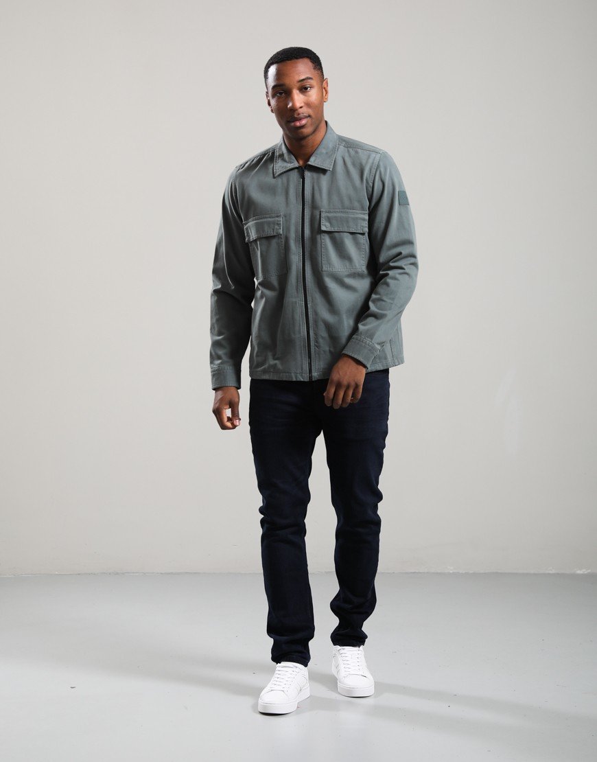 BOSS Lorum_1_M Overshirt Open Green 377