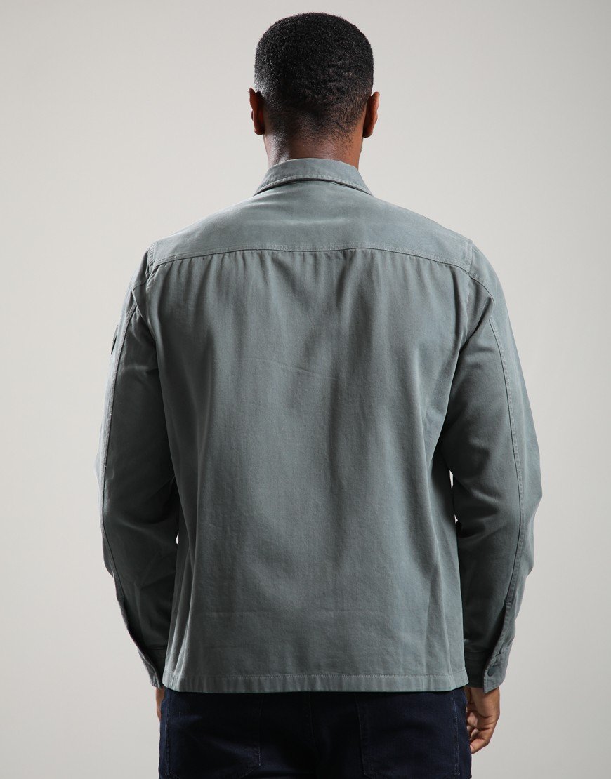 BOSS Lorum_1_M Overshirt Open Green 377