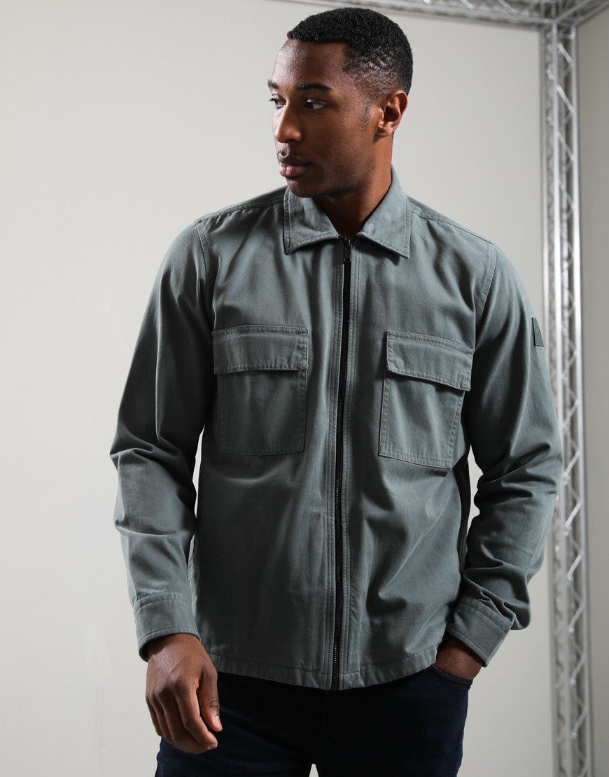 BOSS Lorum_1_M Overshirt Open Green 377