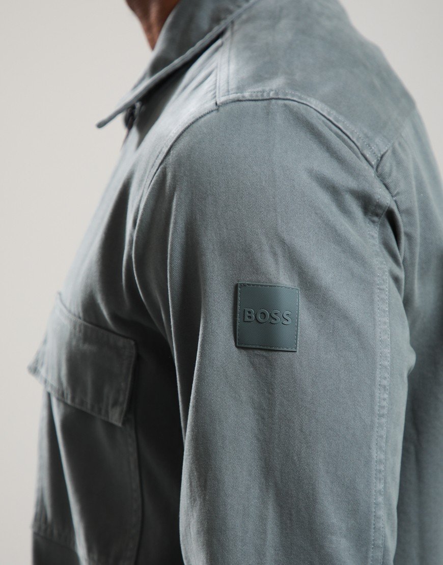 BOSS Lorum_1_M Overshirt Open Green 377