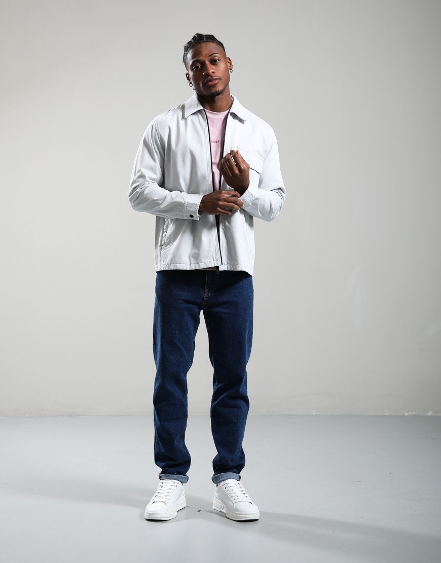 BOSS Lorum_M Overshirt Light Pastel Grey