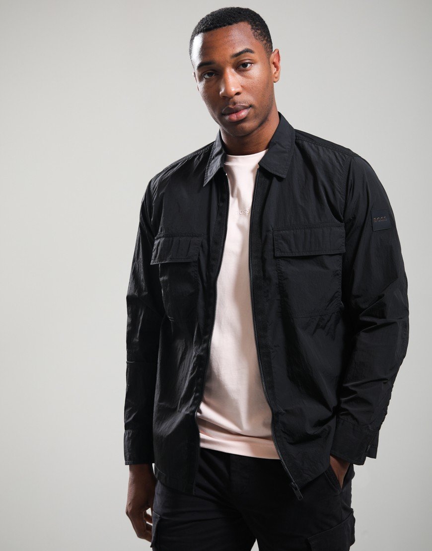 BOSS Lotape Overshirt Black