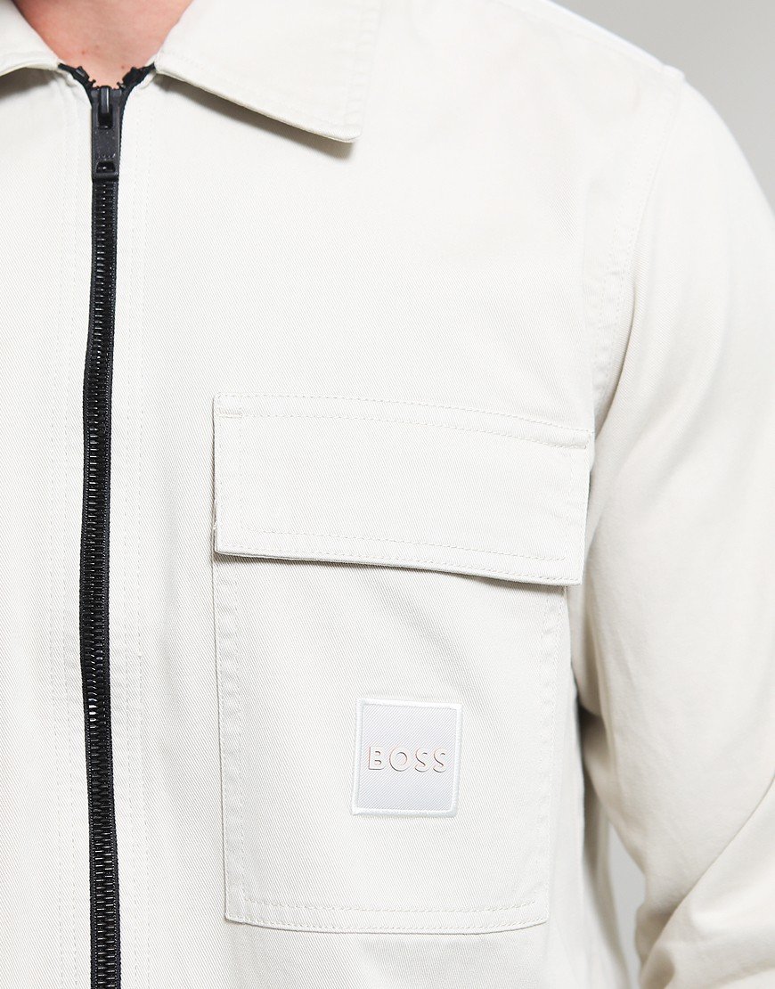 BOSS Lovel-zip 15 Overshirt Light Beige