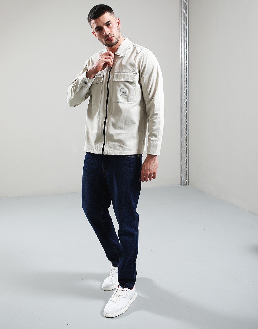 BOSS Lovel-zip 15 Overshirt Light Beige