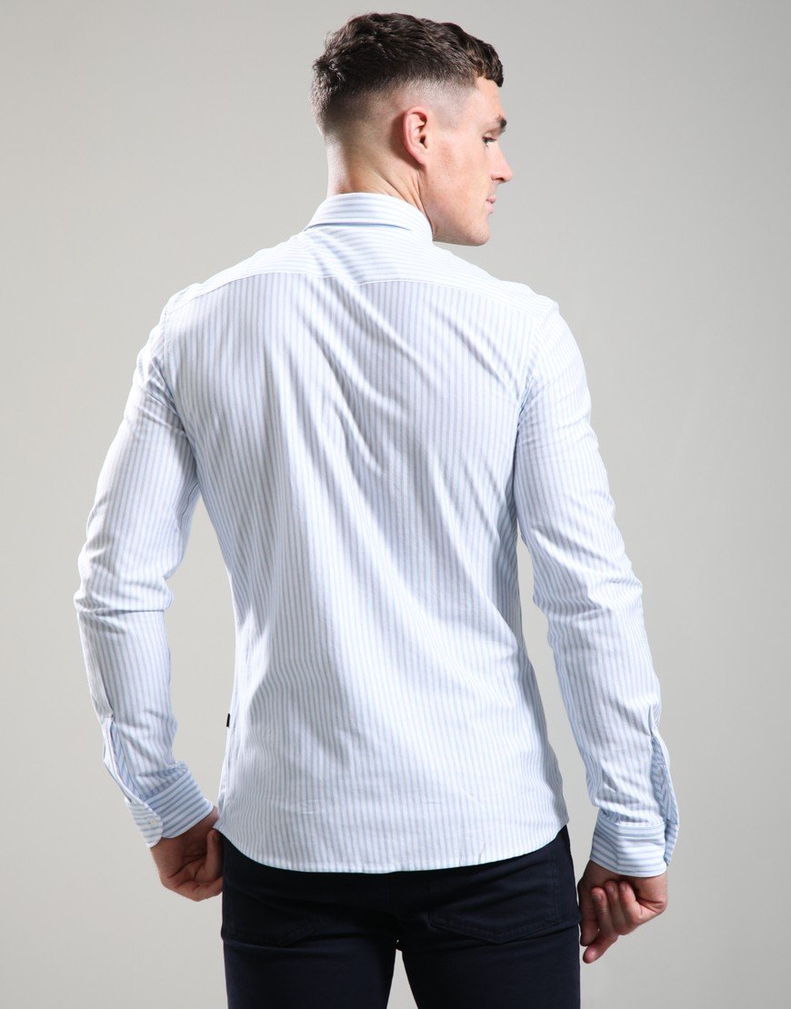 BOSS Mysoft_2_M Long Sleeve Shirt Open Blue