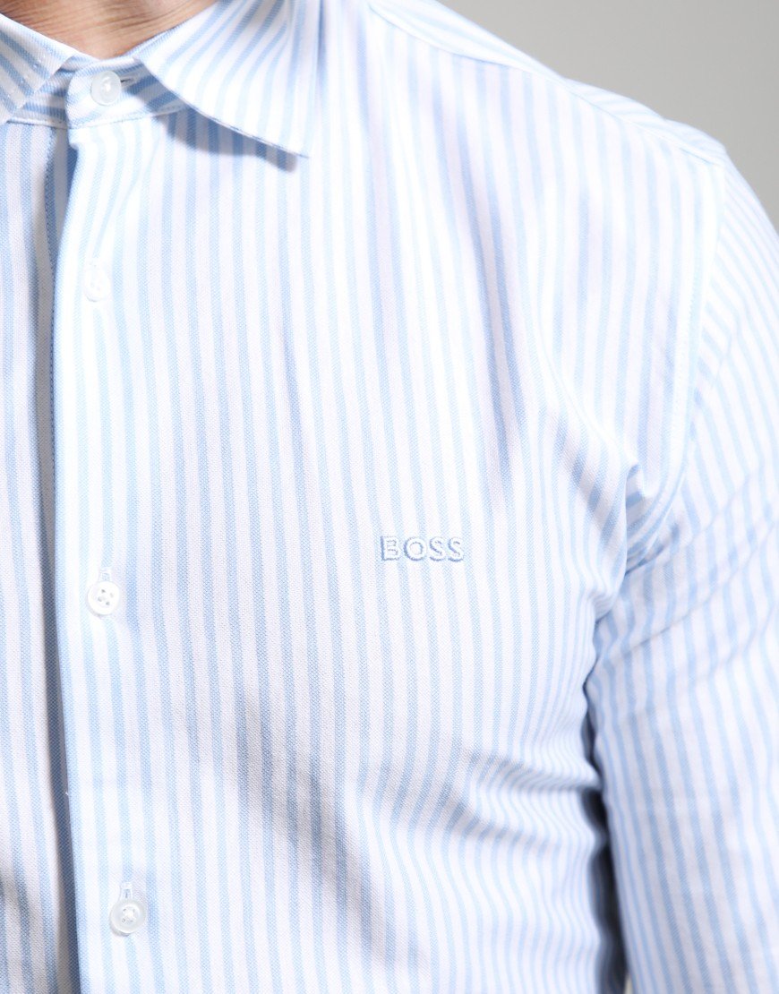 BOSS Mysoft_2_M Long Sleeve Shirt Open Blue
