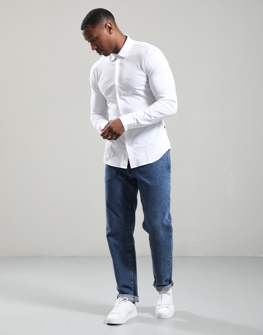 BOSS Mysoft_2_M Long Sleeve Shirt White