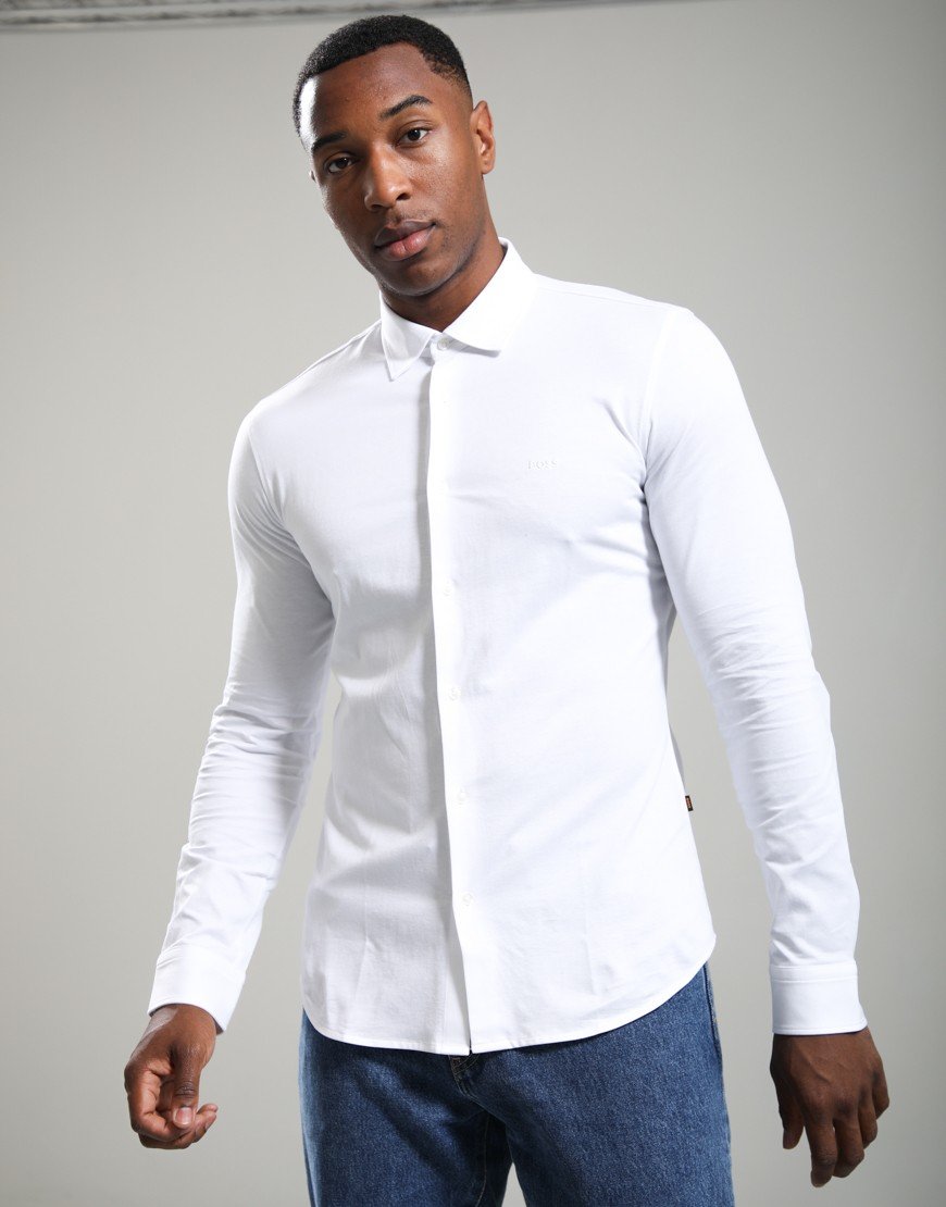 BOSS Mysoft_2_M Long Sleeve Shirt White