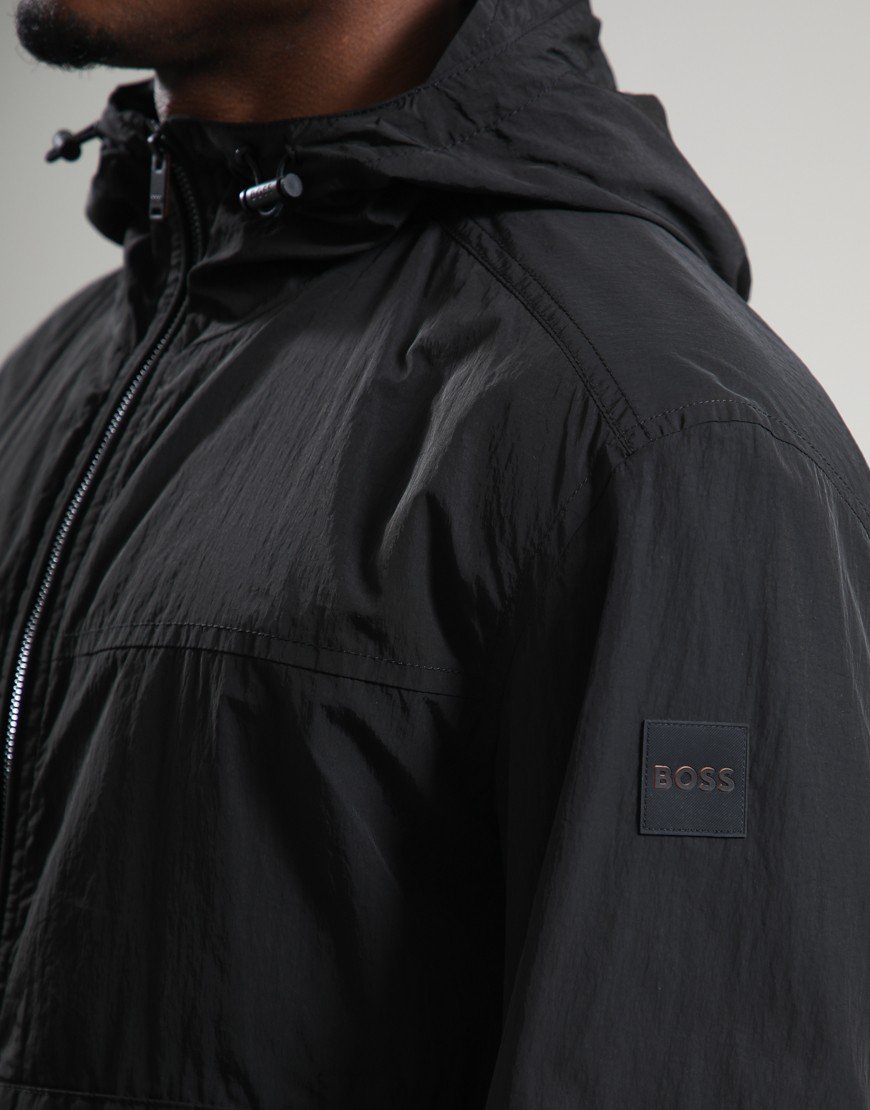 BOSS Orip Hooded Jacket Black