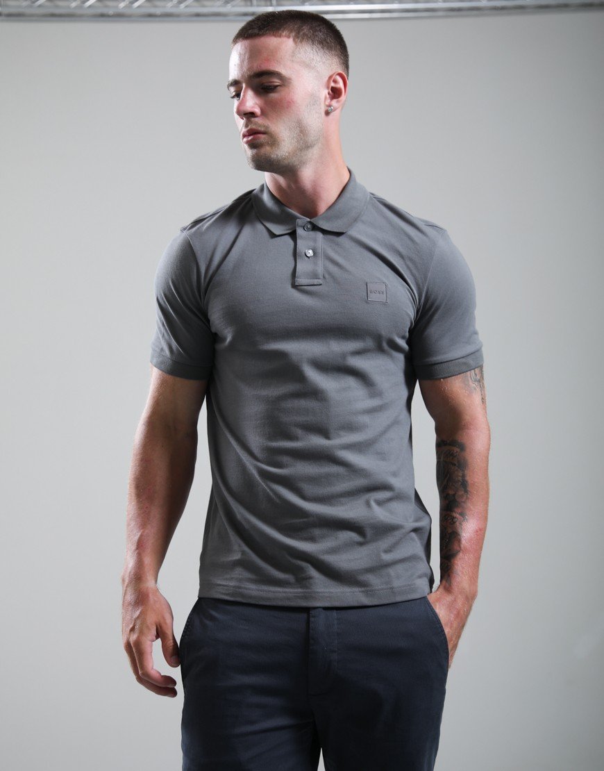 BOSS Passenger Polo Shirt Dark Grey