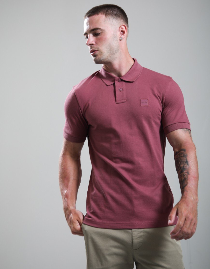 BOSS Passenger Polo Shirt Medium Red