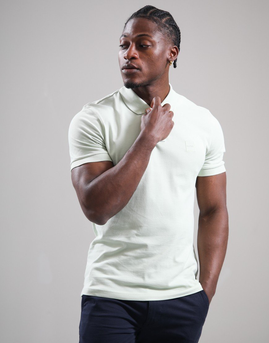 BOSS Passenger Polo Shirt Open Green