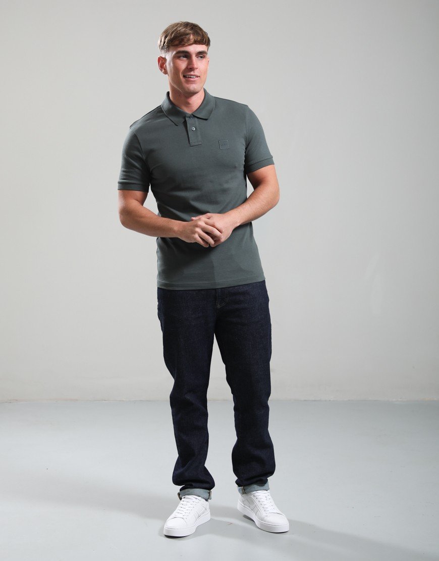 BOSS Passenger Polo Shirt Open Green