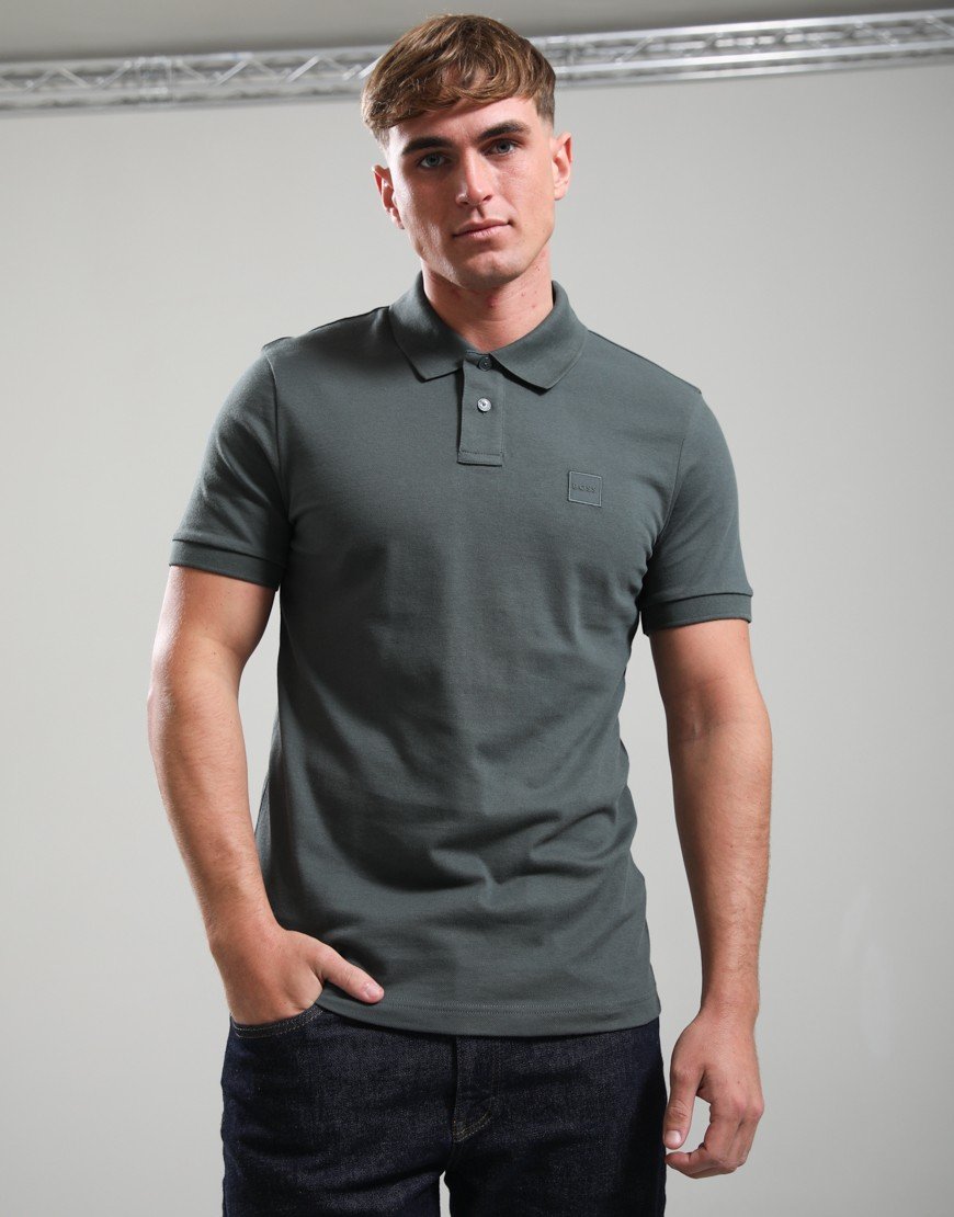 BOSS Passenger Polo Shirt Open Green