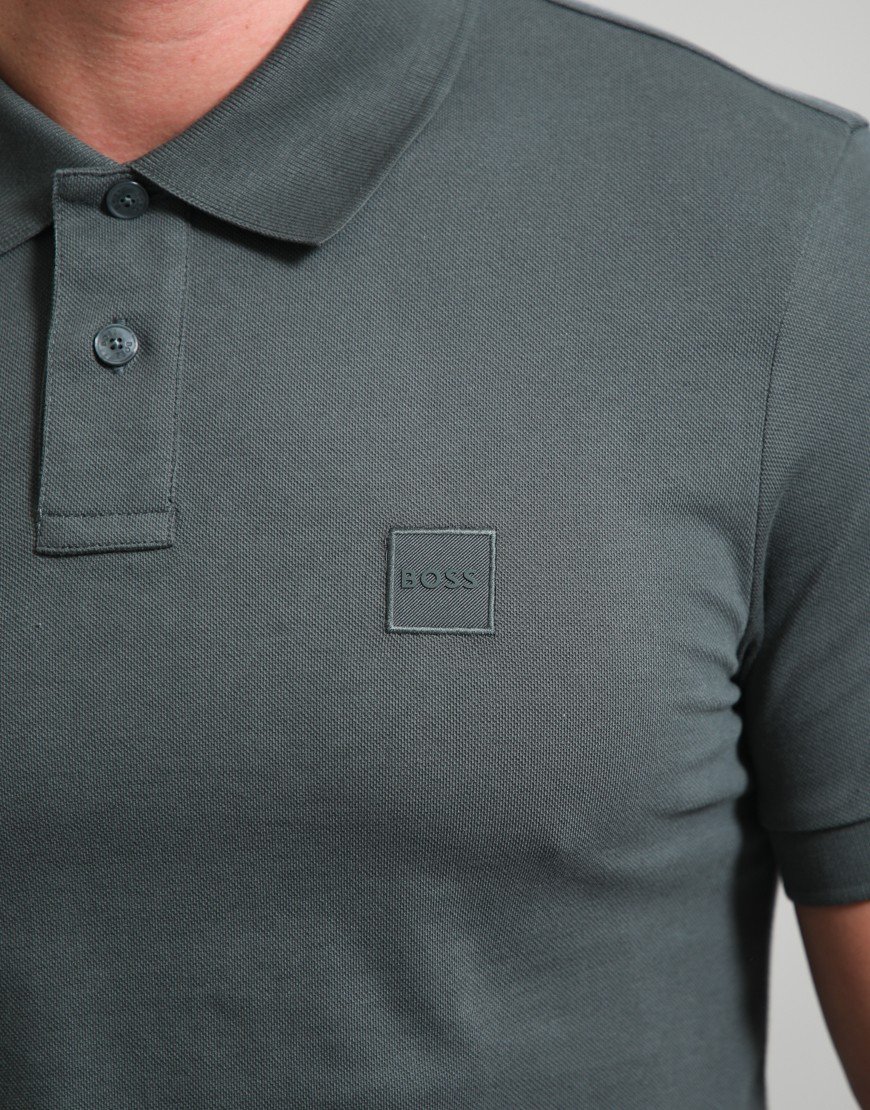 BOSS Passenger Polo Shirt Open Green