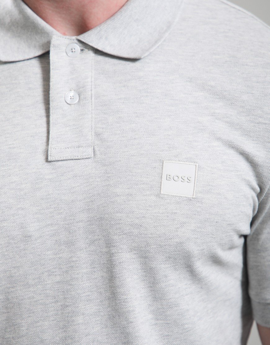 BOSS Passenger Polo Shirt Open Grey