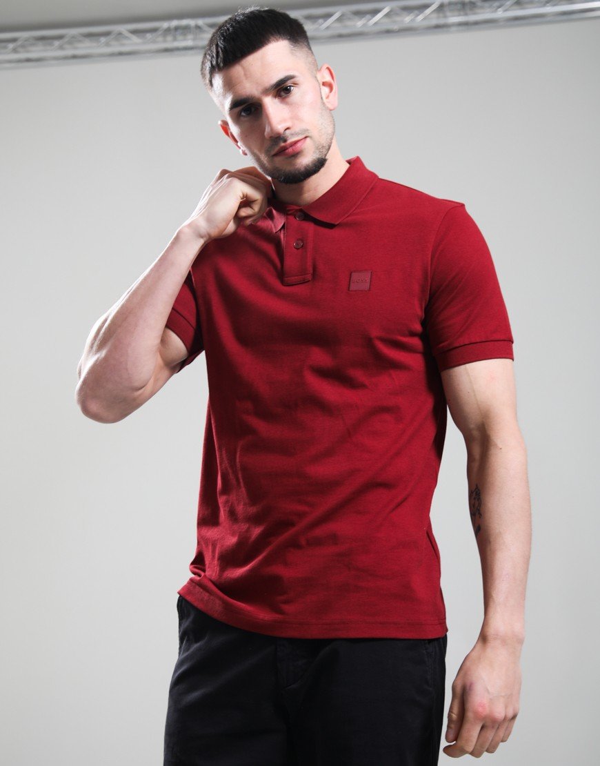 BOSS Passenger Polo Shirt Dark Red