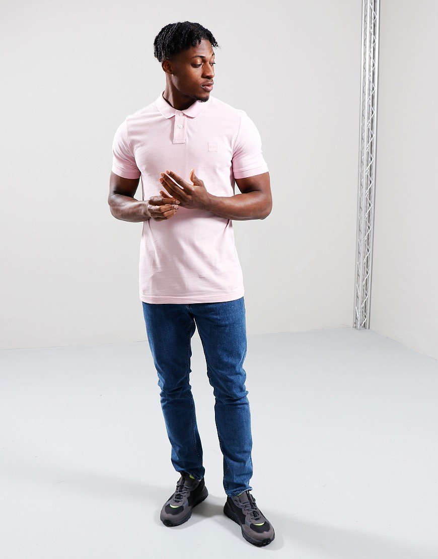 BOSS Passenger Polo Shirt Light Pastel Pink
