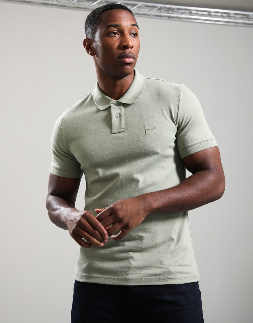 BOSS Passenger Polo Shirt Open Green 370