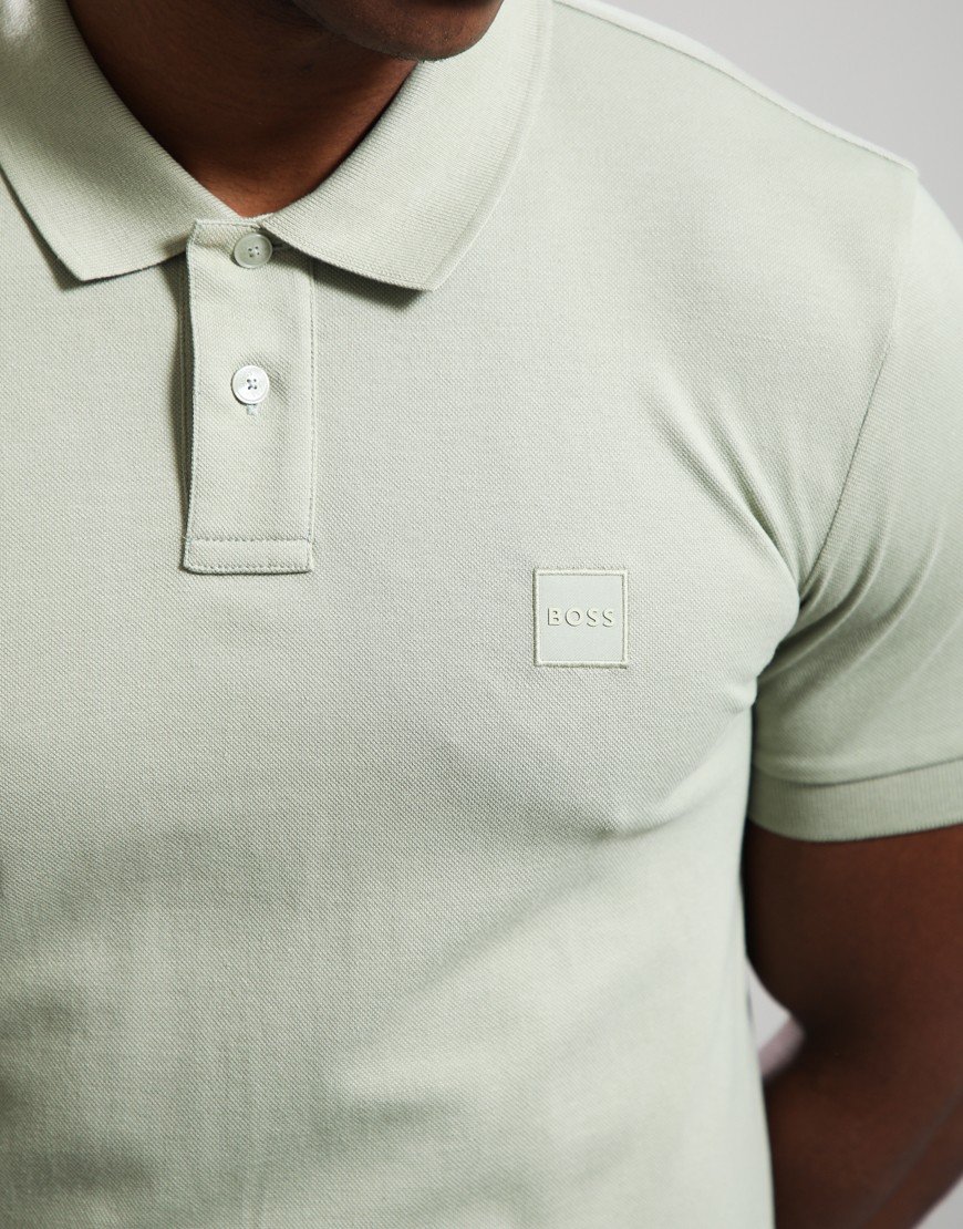 BOSS Passenger Polo Shirt Open Green 370