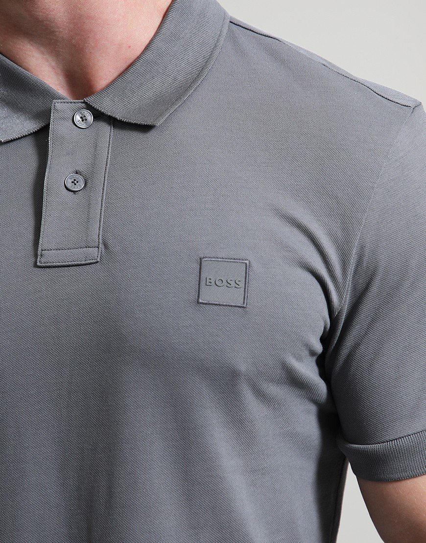 BOSS Passenger Polo Shirt Open Grey BOSS Passenger Polo Shirt Open Grey