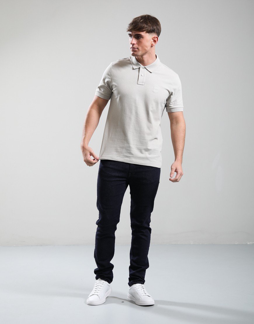 BOSS Passenger Polo Shirt Open Grey