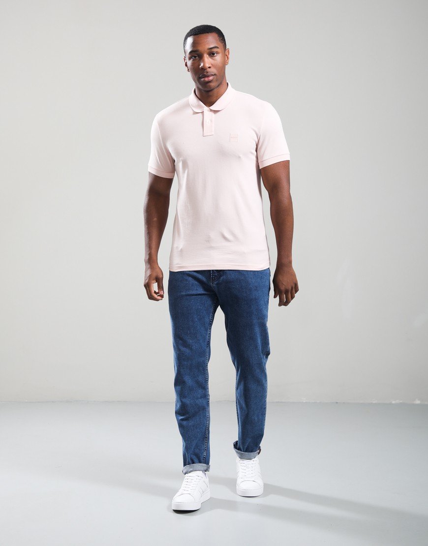 BOSS Passenger Polo Shirt Open Pink