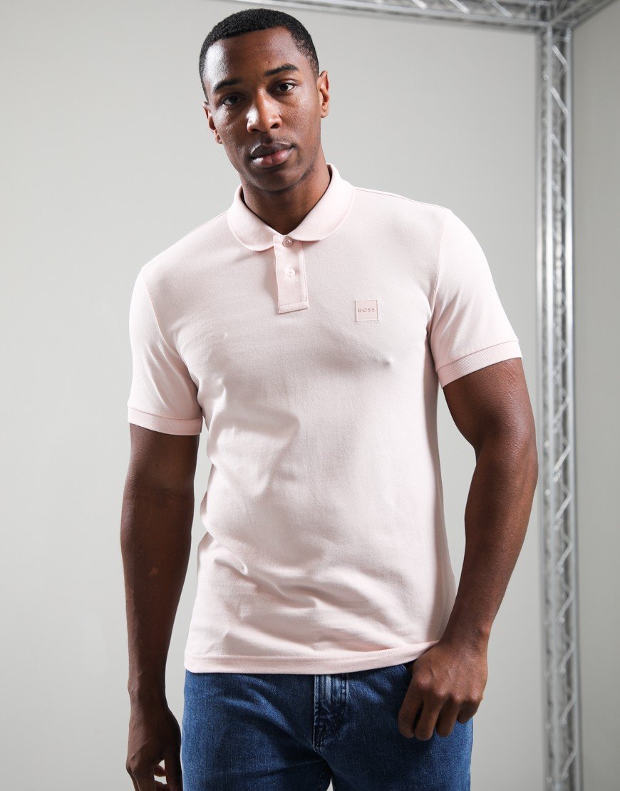 BOSS Passenger Polo Shirt Open Pink