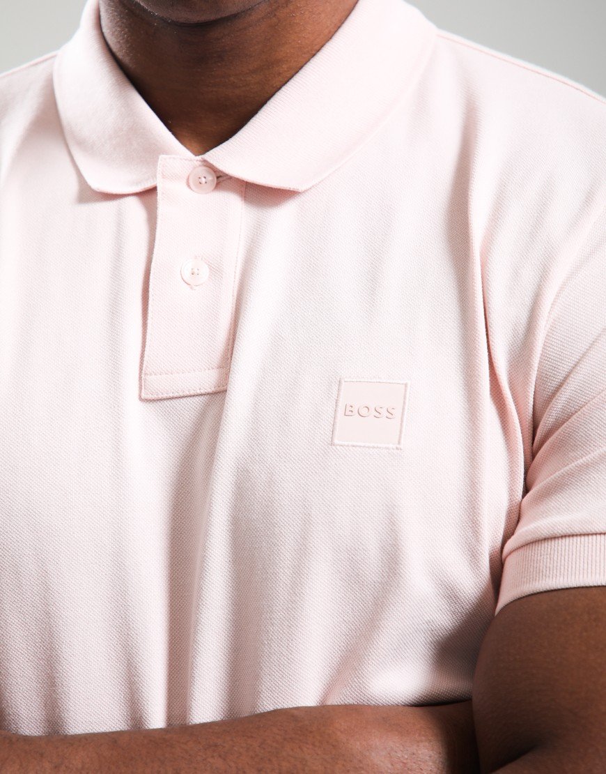 BOSS Passenger Polo Shirt Open Pink