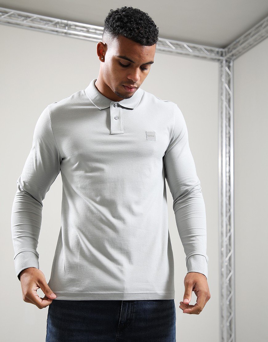 BOSS Passerby Polo Shirt Light Pastel Grey
